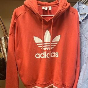 Adidas Scarlet Sweatshirt with Trefoil